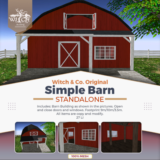 Second Life Marketplace W&Co. Barn Box